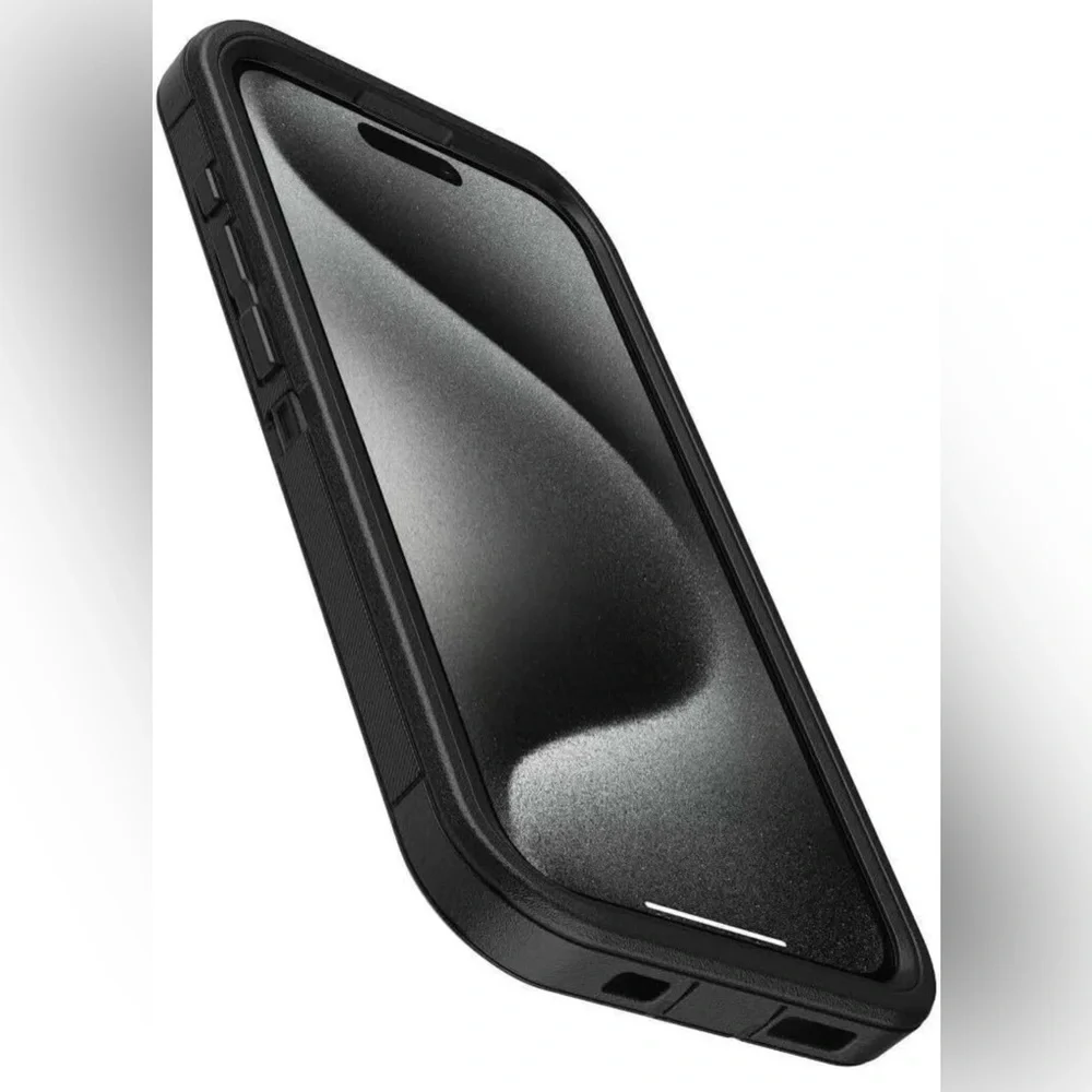 OtterBox Defender Pro Series Black Phone Case with Holster iPhone 15 Pro New